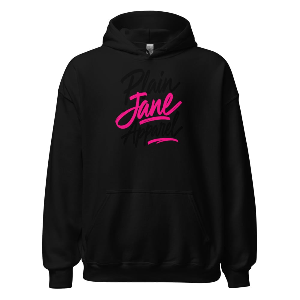 Bold Handwritten Plain Jane Logo Hoodie