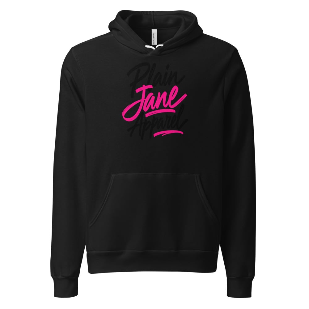 Bold Handwritten Plain Jane Logo Pullover Hoodie