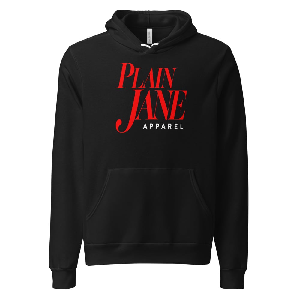 Editorial Plain Jane Print Pullover Hoodie