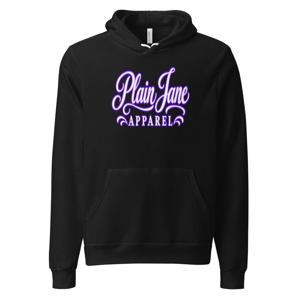 Elegant Plain Jane Script Logo Pullover Hoodie