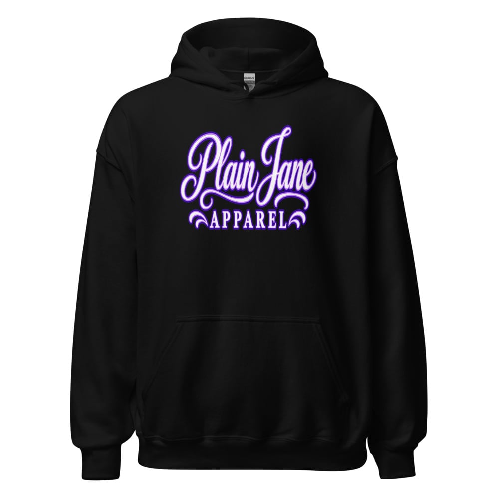 Elegant Plain Jane Script Logo Hoodie