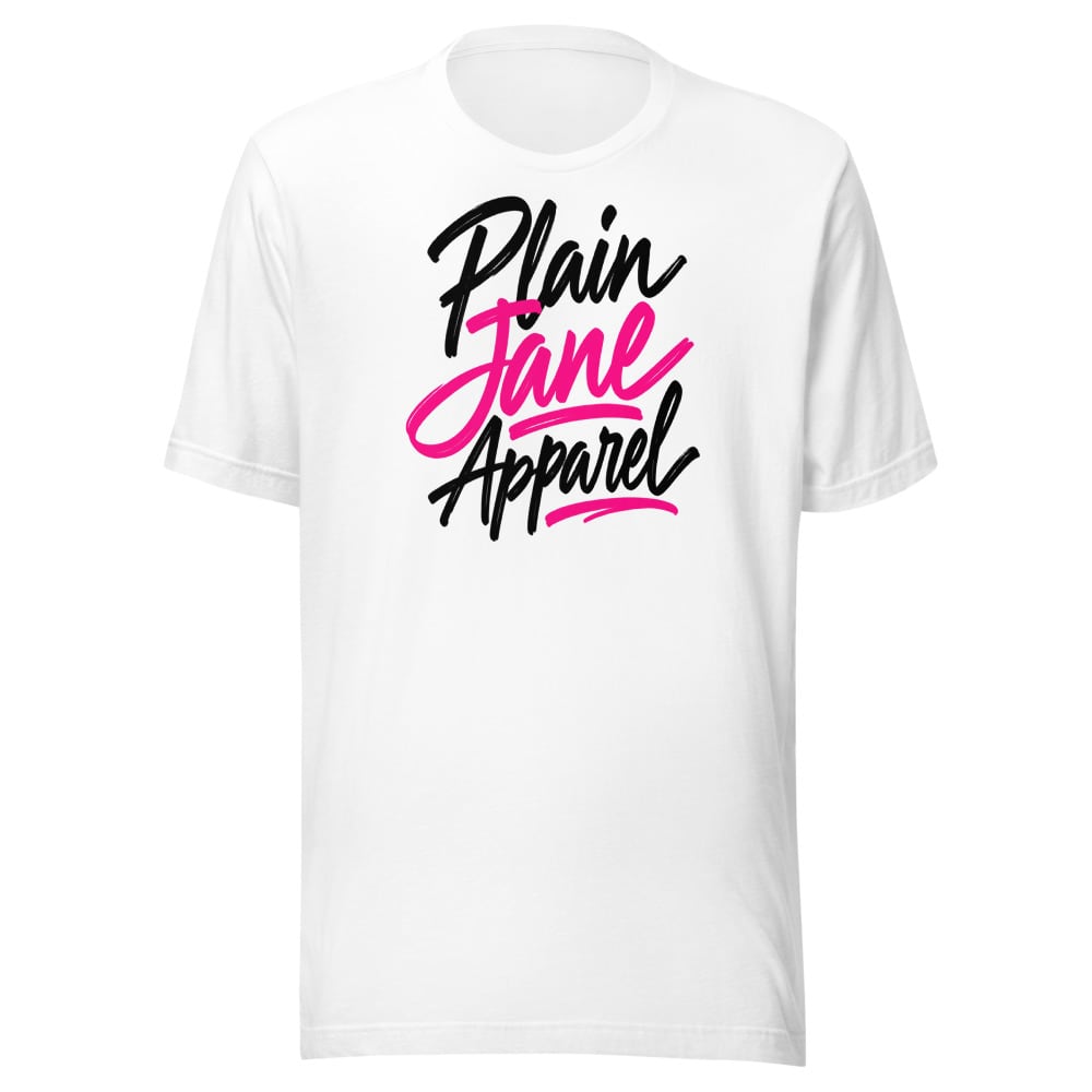 Bold Handwritten Plain Jane Logo Tee alternate view