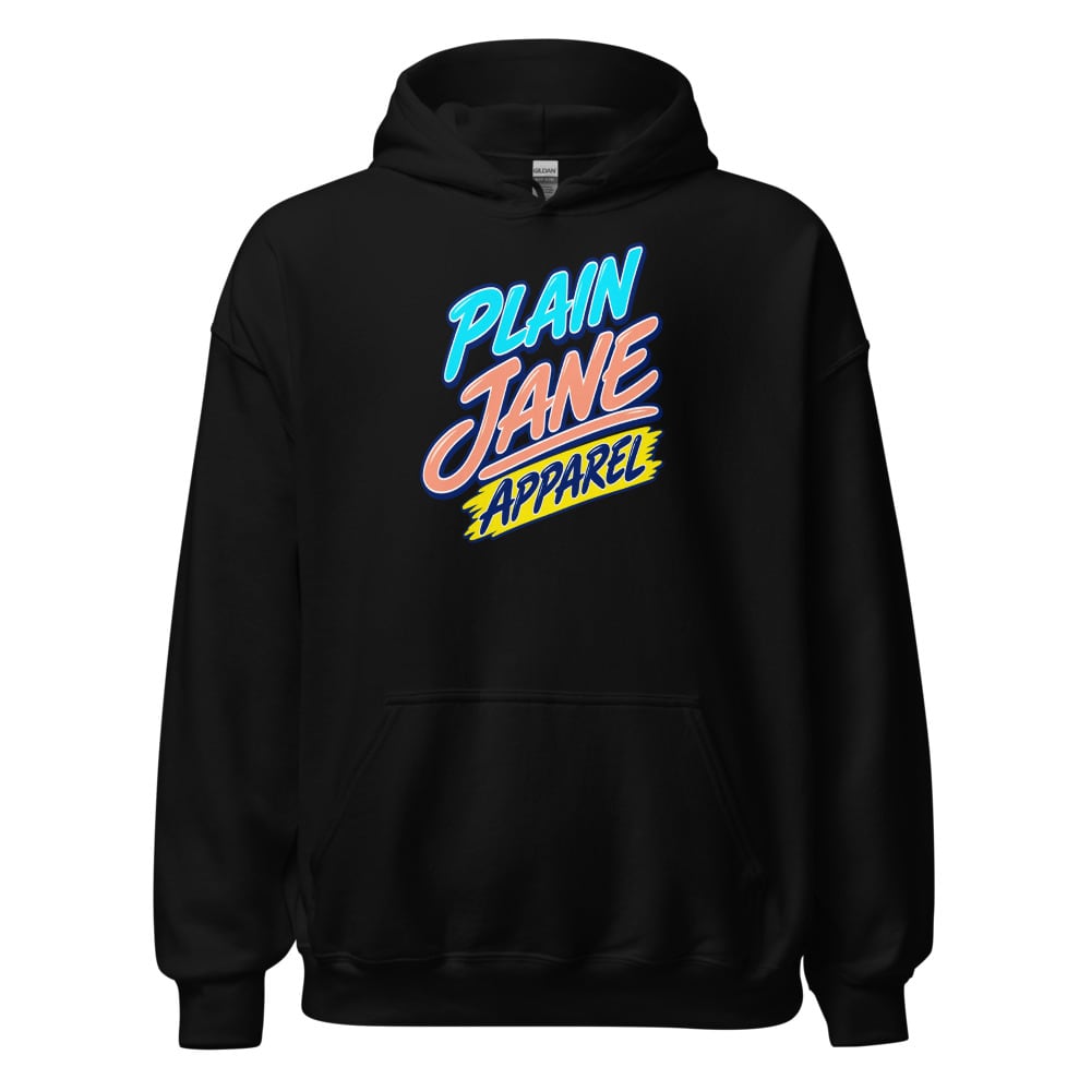 Plain Jane City-Pop Typography Hoodie