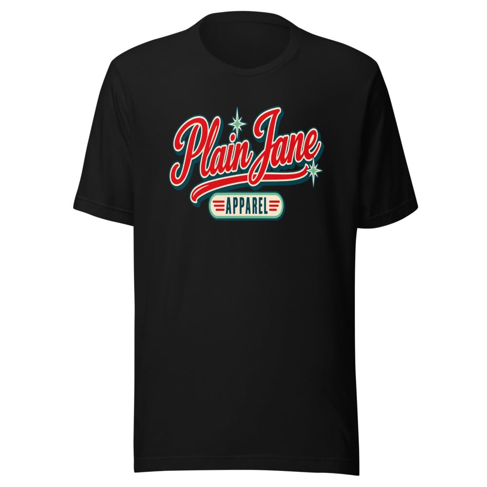 Plain Jane Retro Script Tee