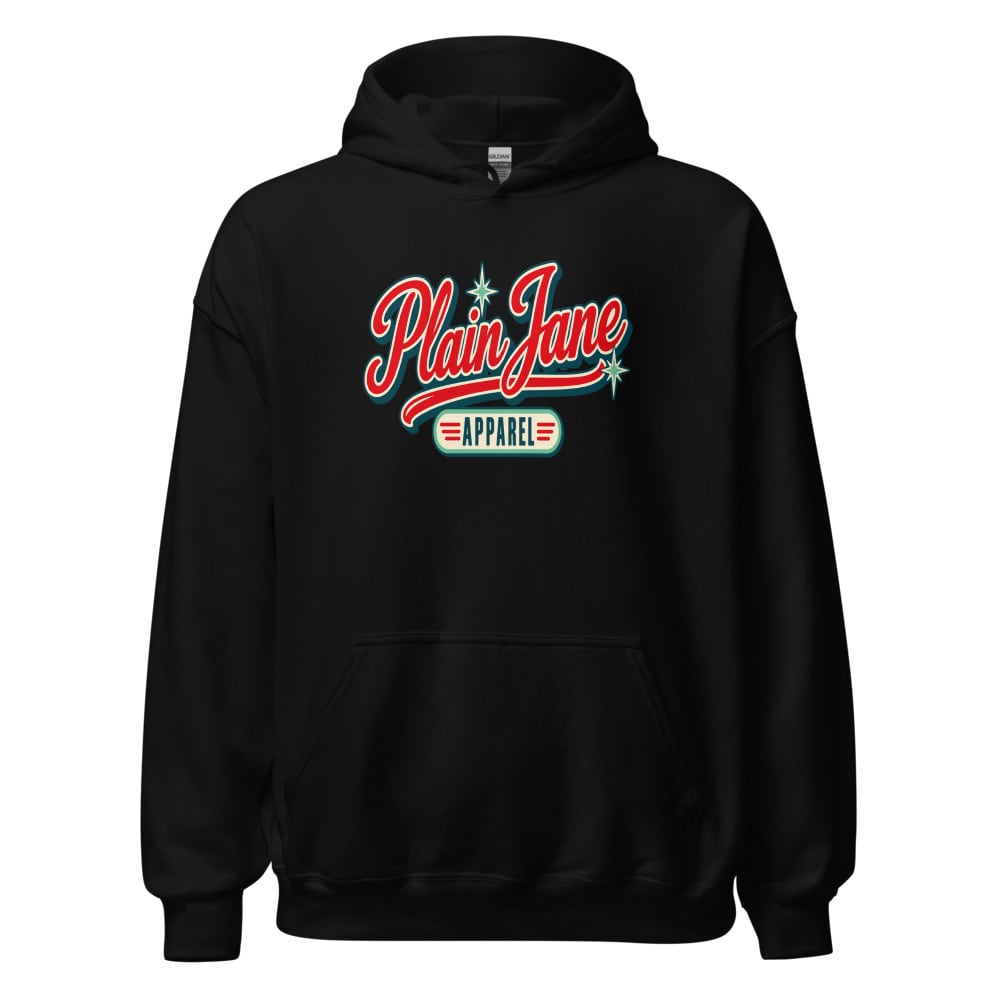 Plain Jane Retro Script Hoodie