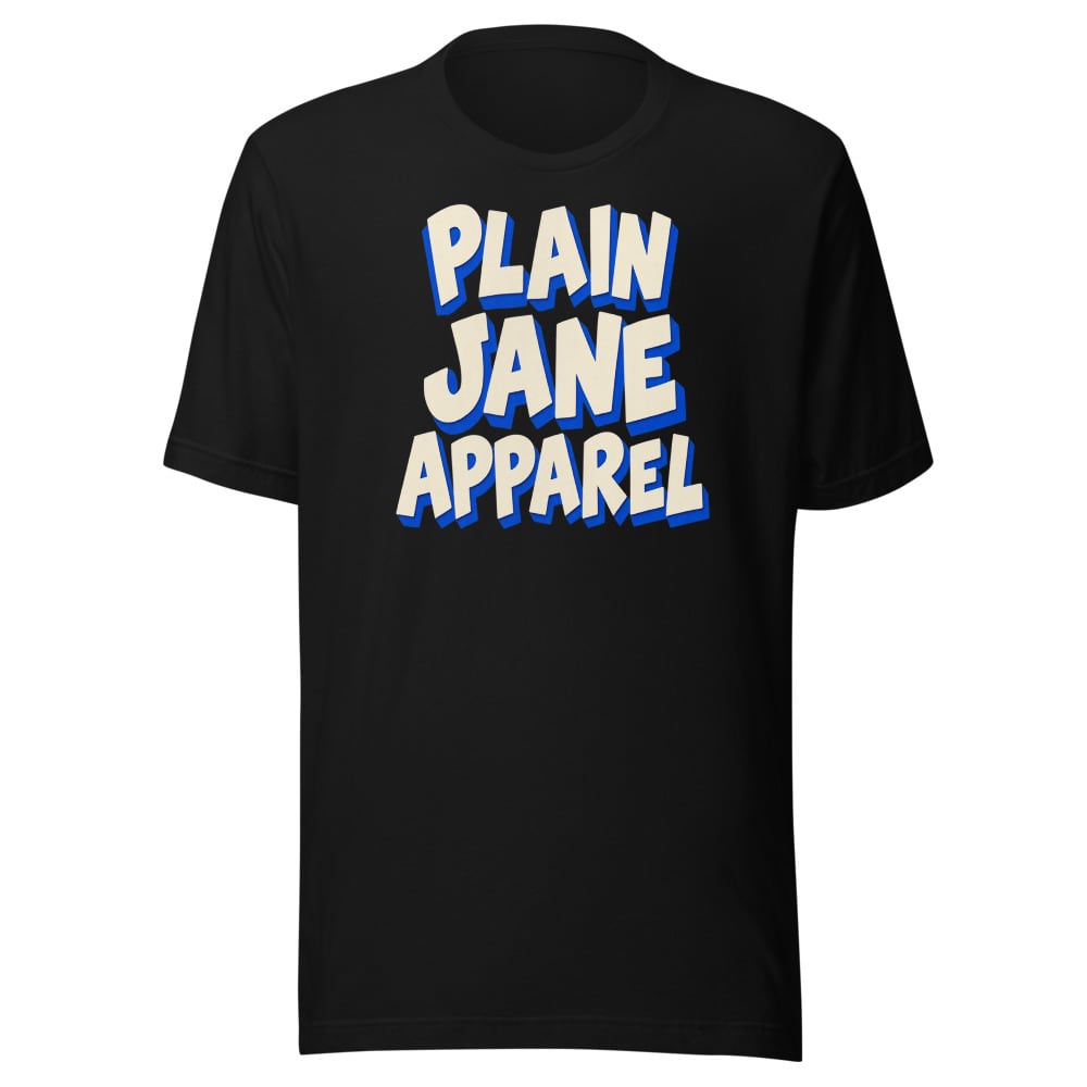Plain Jane Cut-Paper Typography Tee