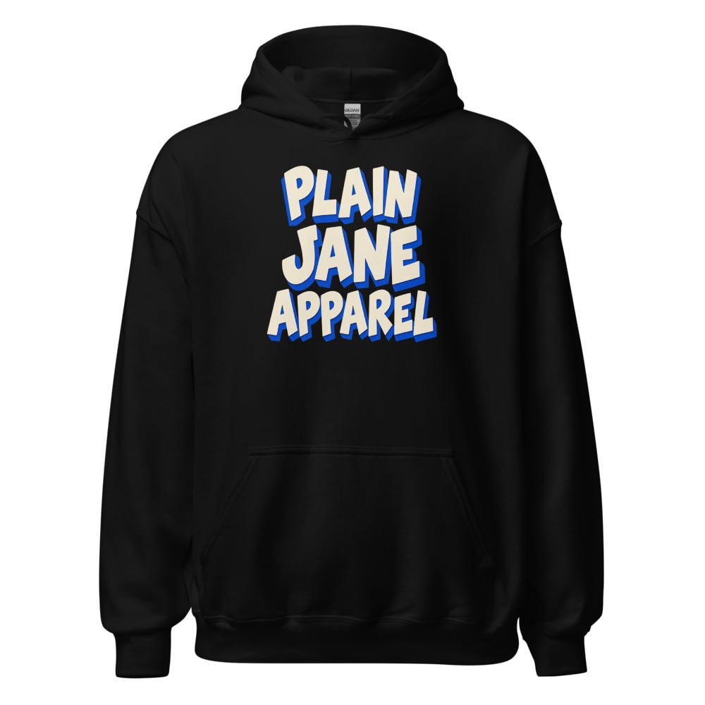 Plain Jane Cut-Paper Typography Hoodie