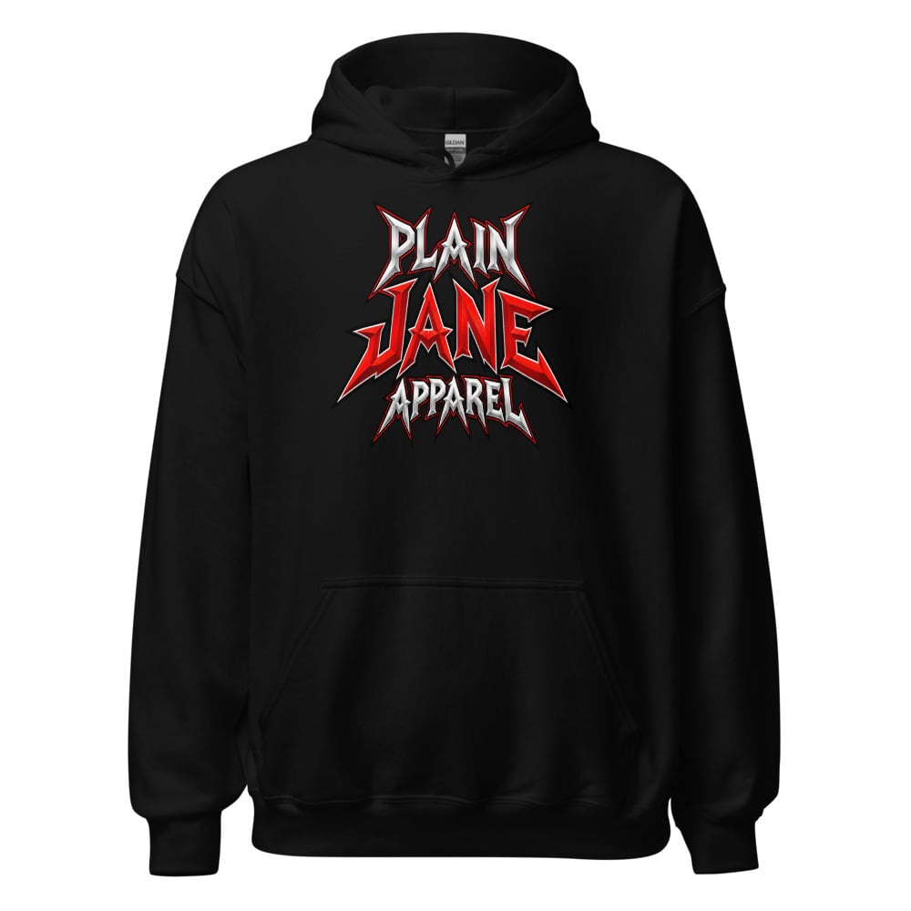 Plain Jane Metal Typography Hoodie