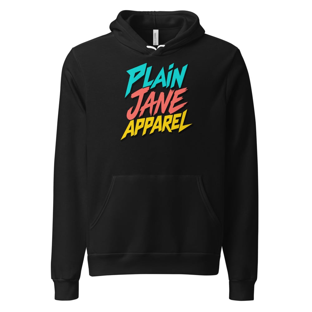 Plain Jane Retro Typography Pullover Hoodie