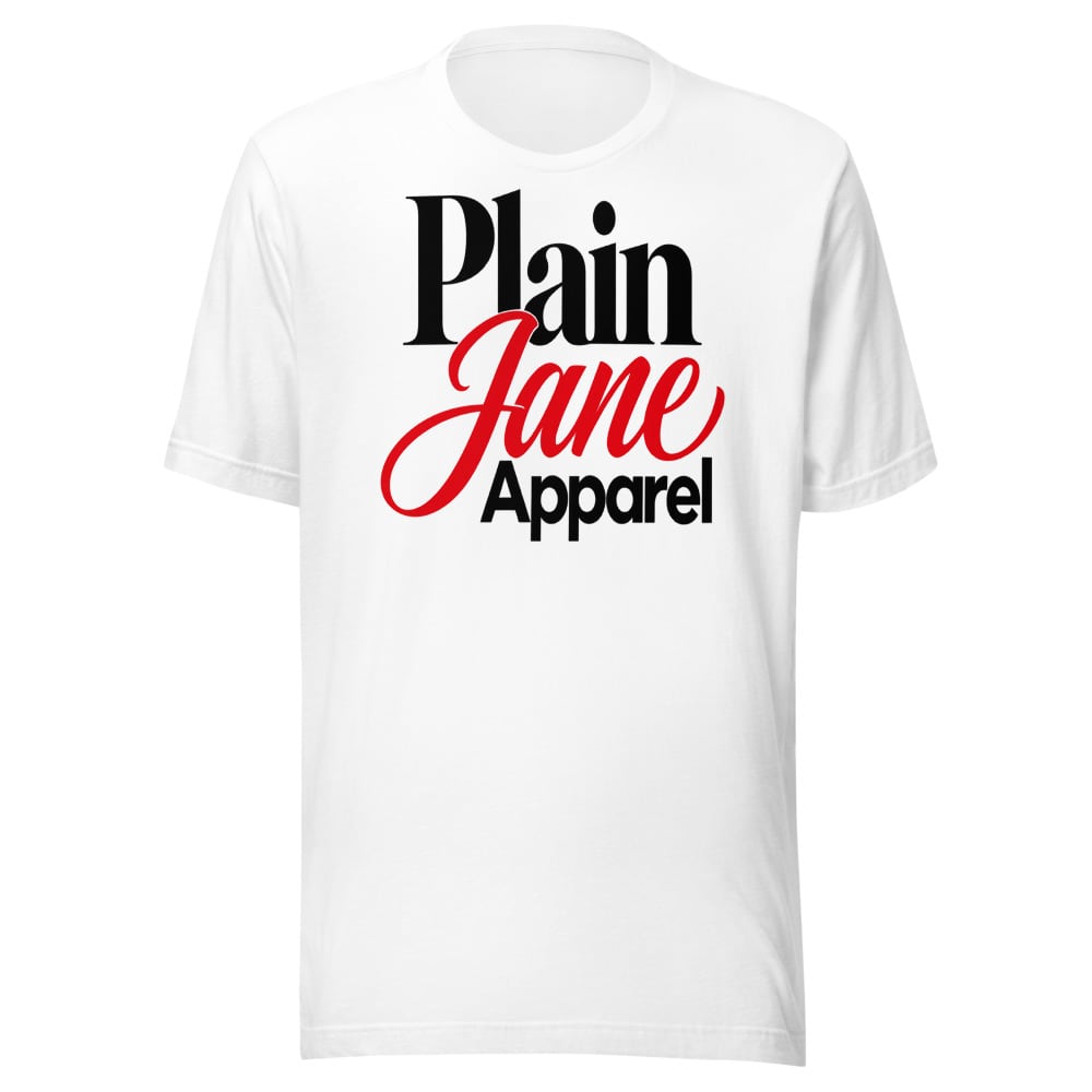 Plain Jane Stacked Wordmark Tee alternate view