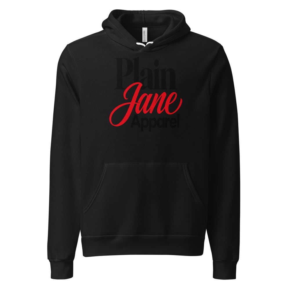 Plain Jane Stacked Wordmark Pullover Hoodie