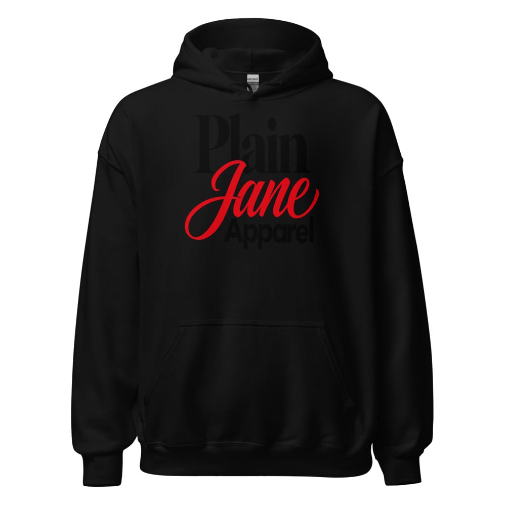 Plain Jane Stacked Wordmark Hoodie