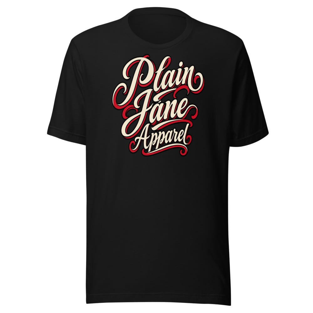 Plain Jane Tattoo Script Tee