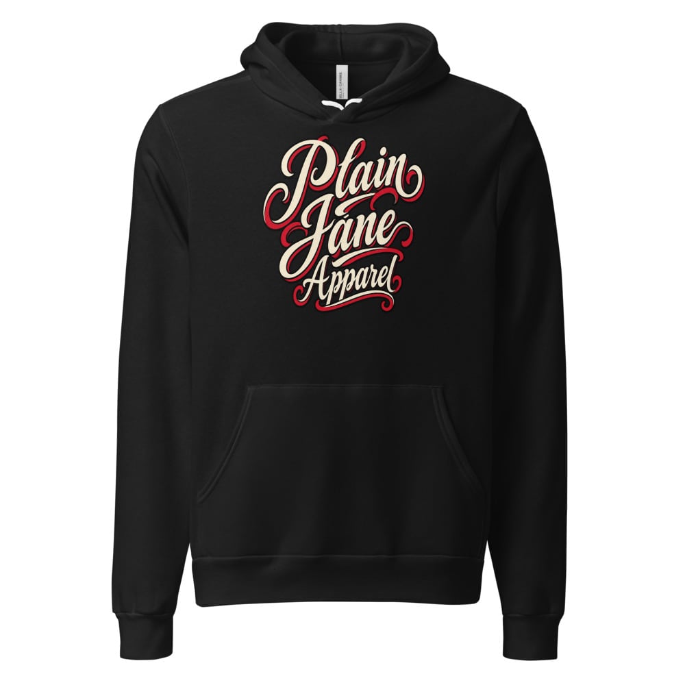 Plain Jane Tattoo Script Pullover Hoodie