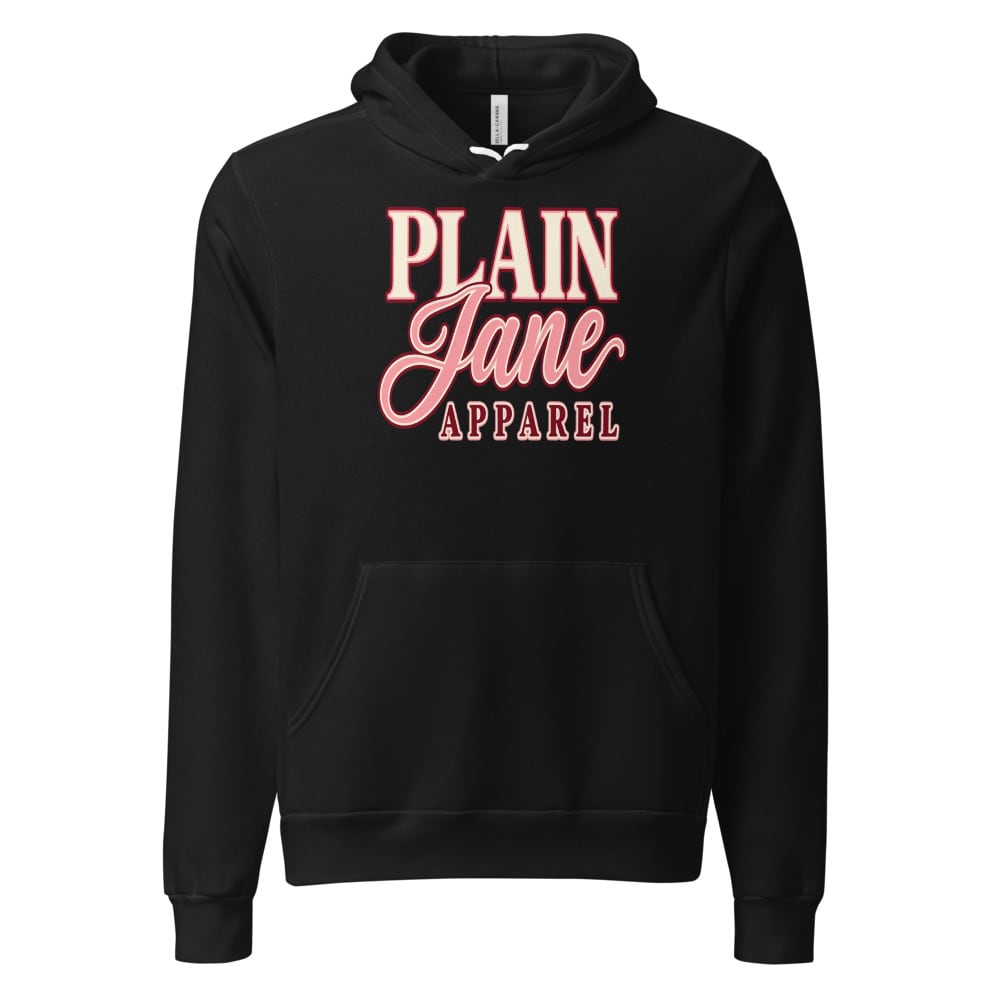 Plain Jane Boutique Typography Pullover Hoodie