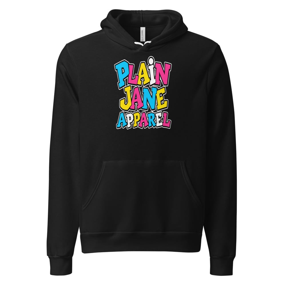 Playful Plain Jane Lettering Pullover Hoodie