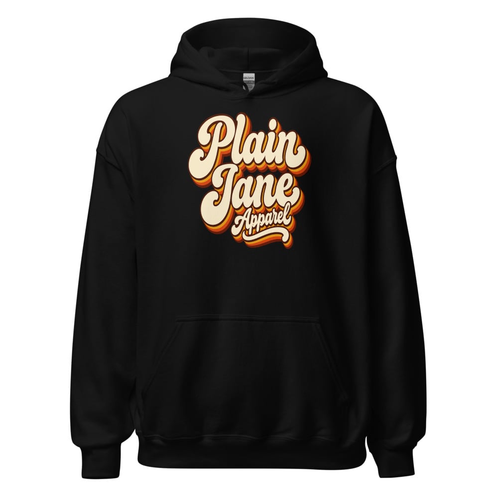 Retro Plain Jane Typography Hoodie