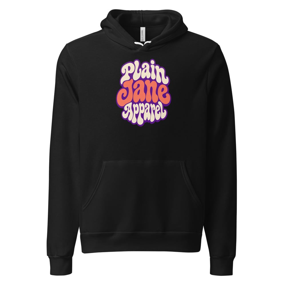 Retro Psychedelic Plain Jane Pullover Hoodie