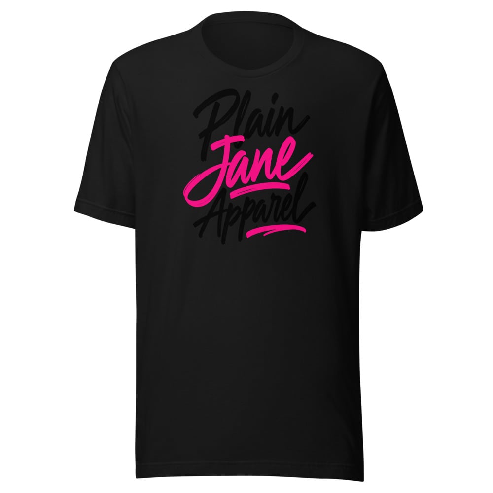 Bold Handwritten Plain Jane Logo Tee