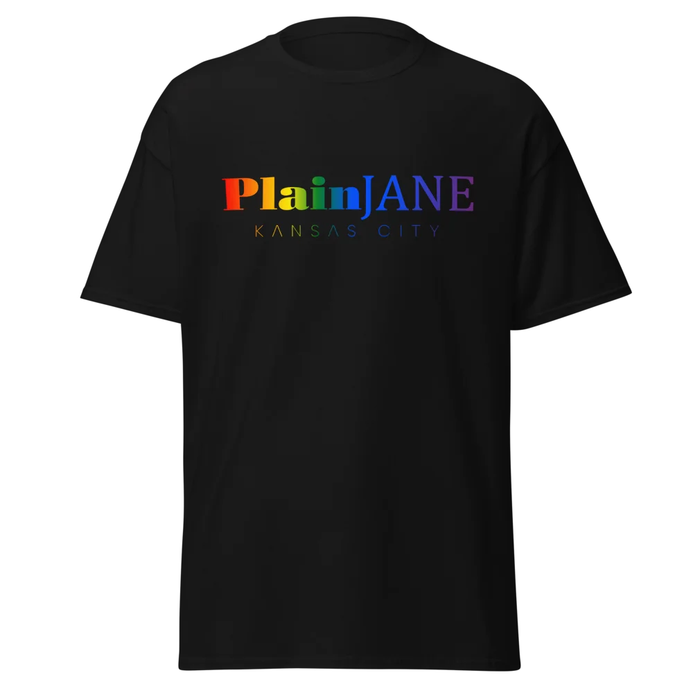 Pain Jane Rainbow Modern Logo Tee