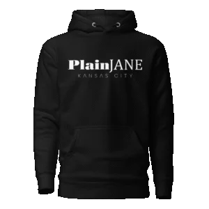Plain Jane Modern Text Logo Hoodie