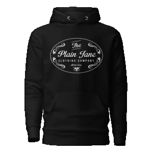 Plain Jane White Whiskey Logo Hoodie